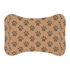 Pet Feeding Mat with Paw Print Design, Dog Feeding Tray, Cat Dining Mat, Washable Pet Placemat, Cute Animal Decor for Pet Lovers