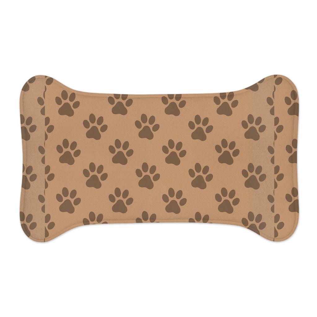 Pet Feeding Mat with Paw Print Design, Dog Feeding Tray, Cat Dining Mat, Washable Pet Placemat, Cute Animal Decor for Pet Lovers